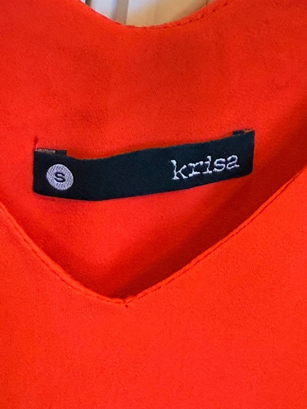 Krisa Coral Slip Maxi Dress with V-Neck - Picture 3 of 6